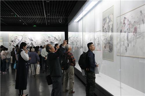 「程宝泓中国画展——辗转南北不忘初心」在嘉兴博物馆揭幕